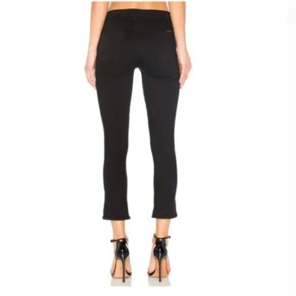 Hudson Jeans Harper High Rise Crop Baby Kick Flare in Black Size 26. - Picture 2 of 13